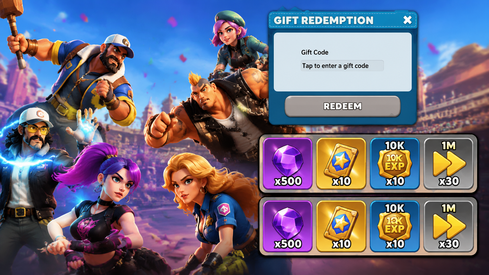 Redeem Official Gift Codes