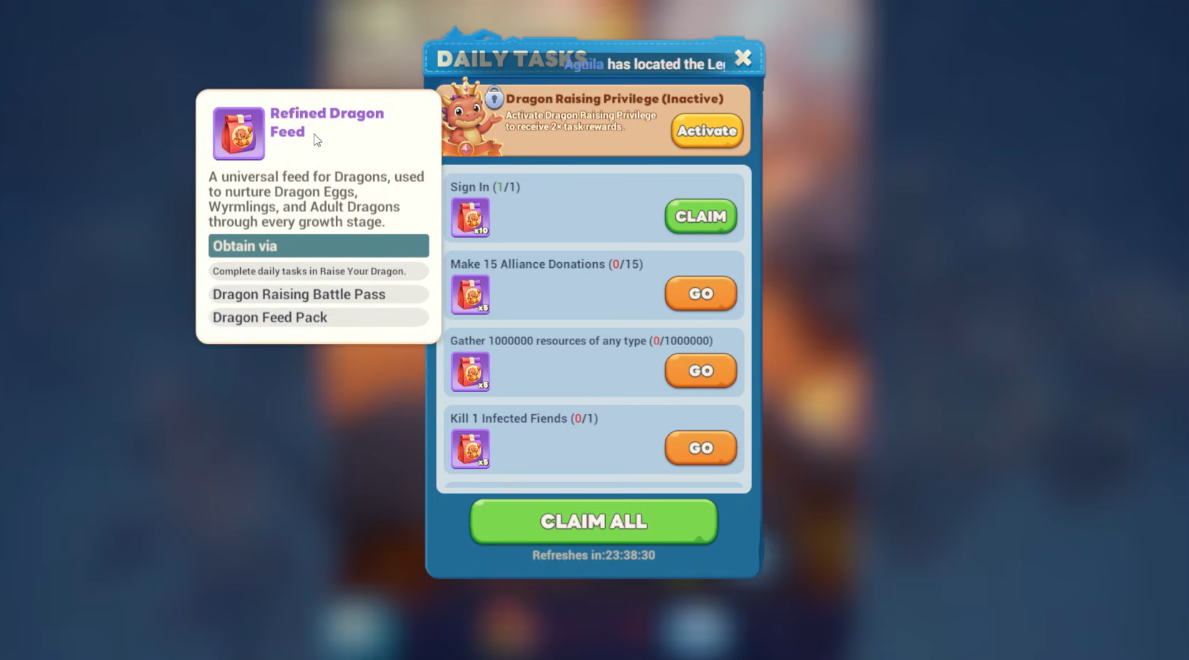 Farming Dragon Feed