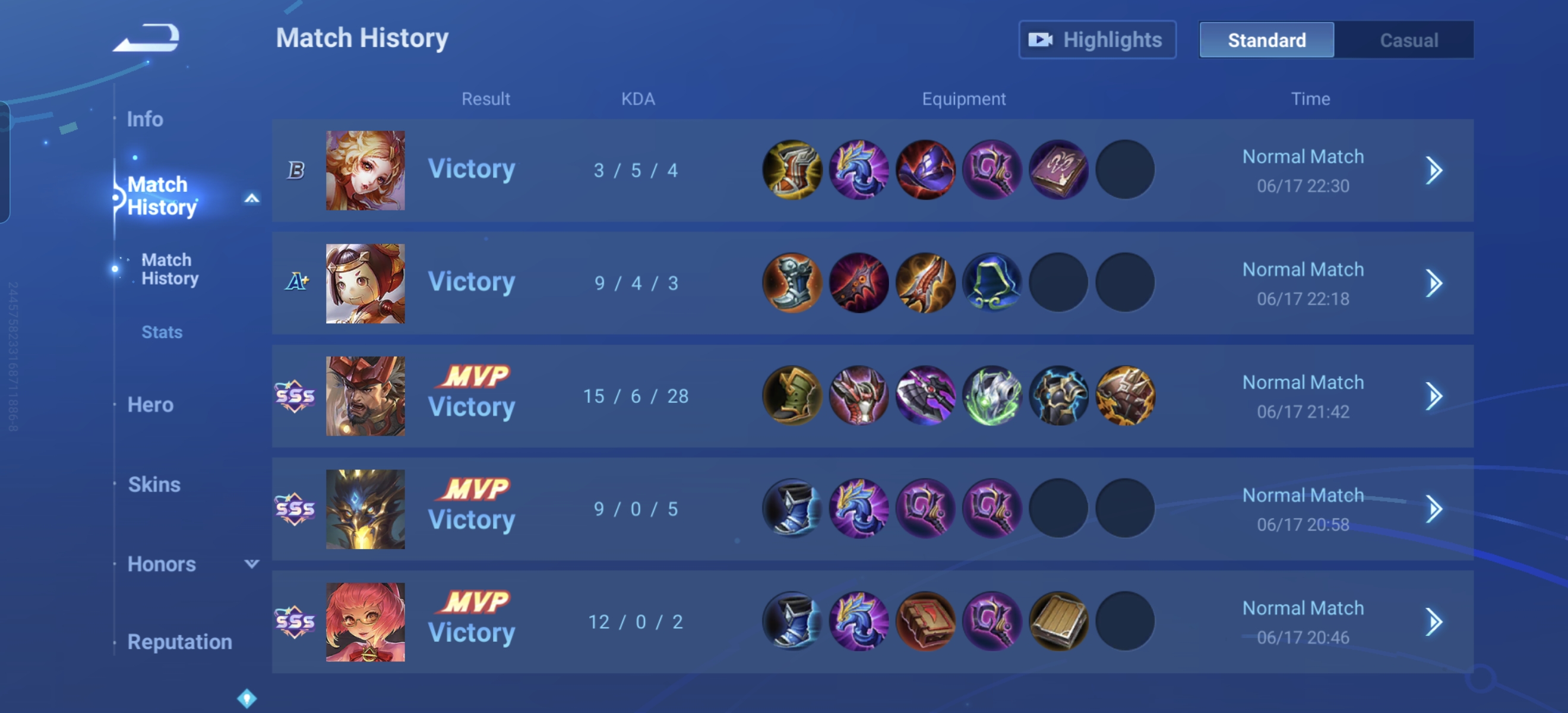 Review Your Own Matches