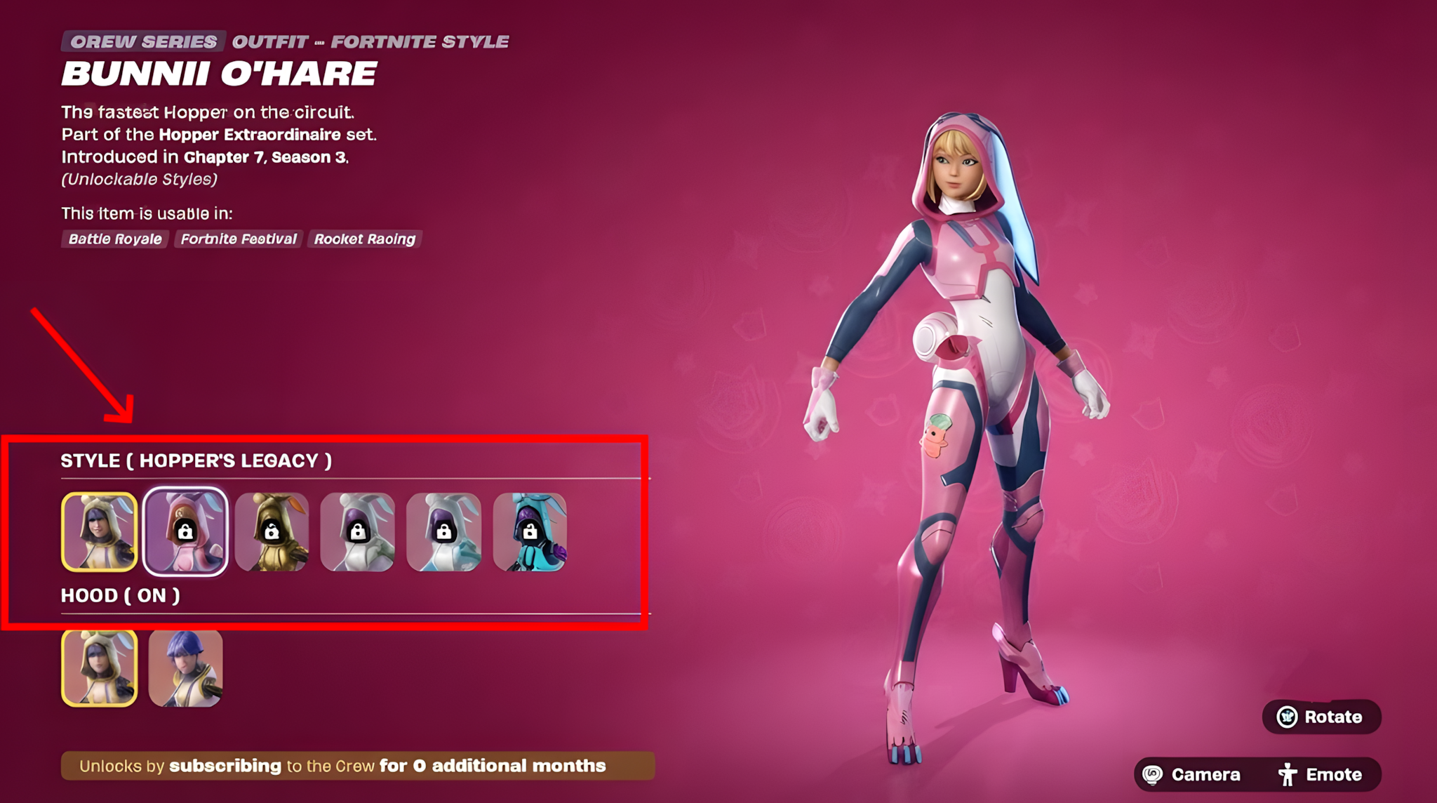 Bunnii O'Hare Variants and Styles