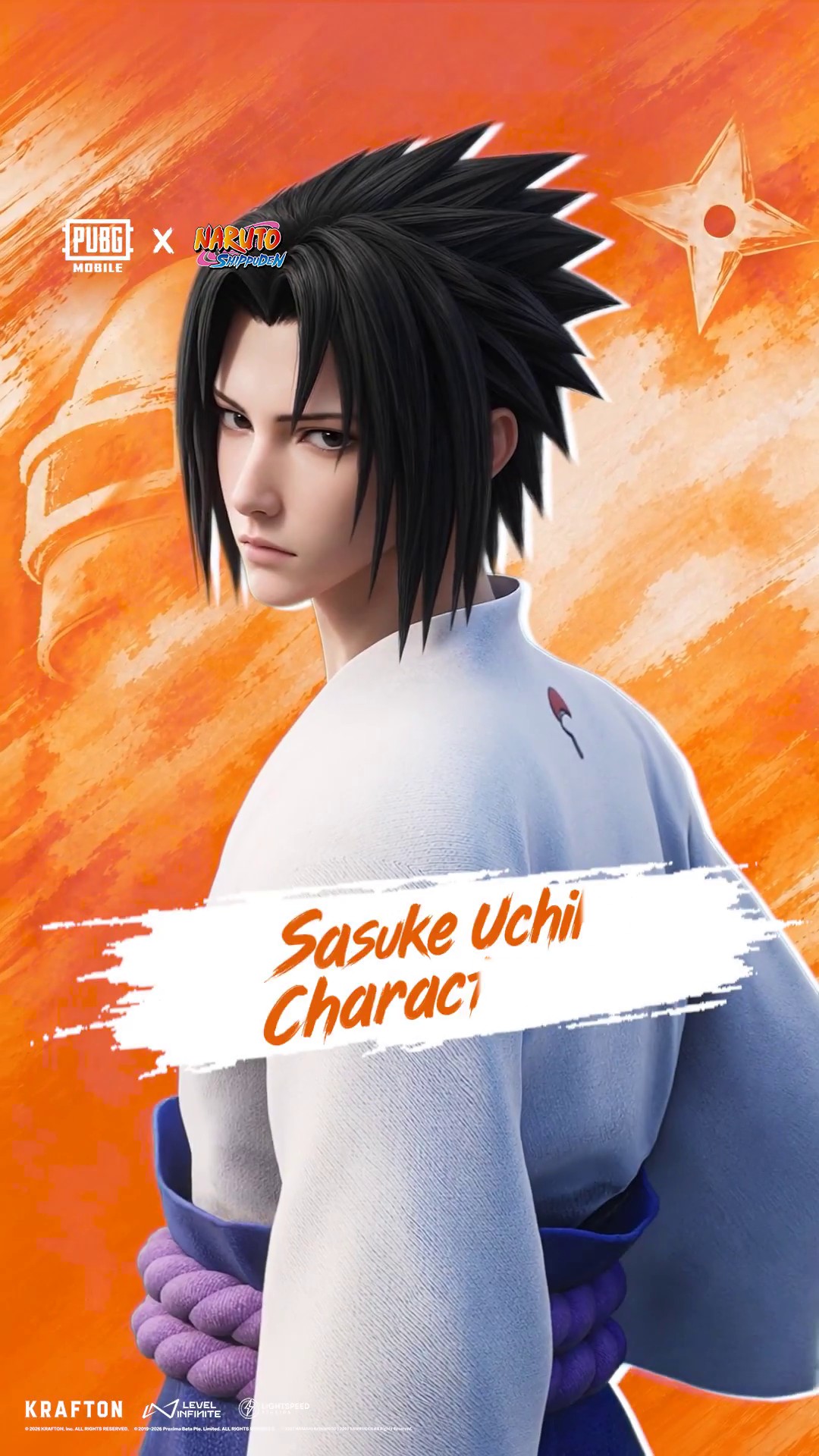 Sasuke Uchiha Character Set PUBG Mobile