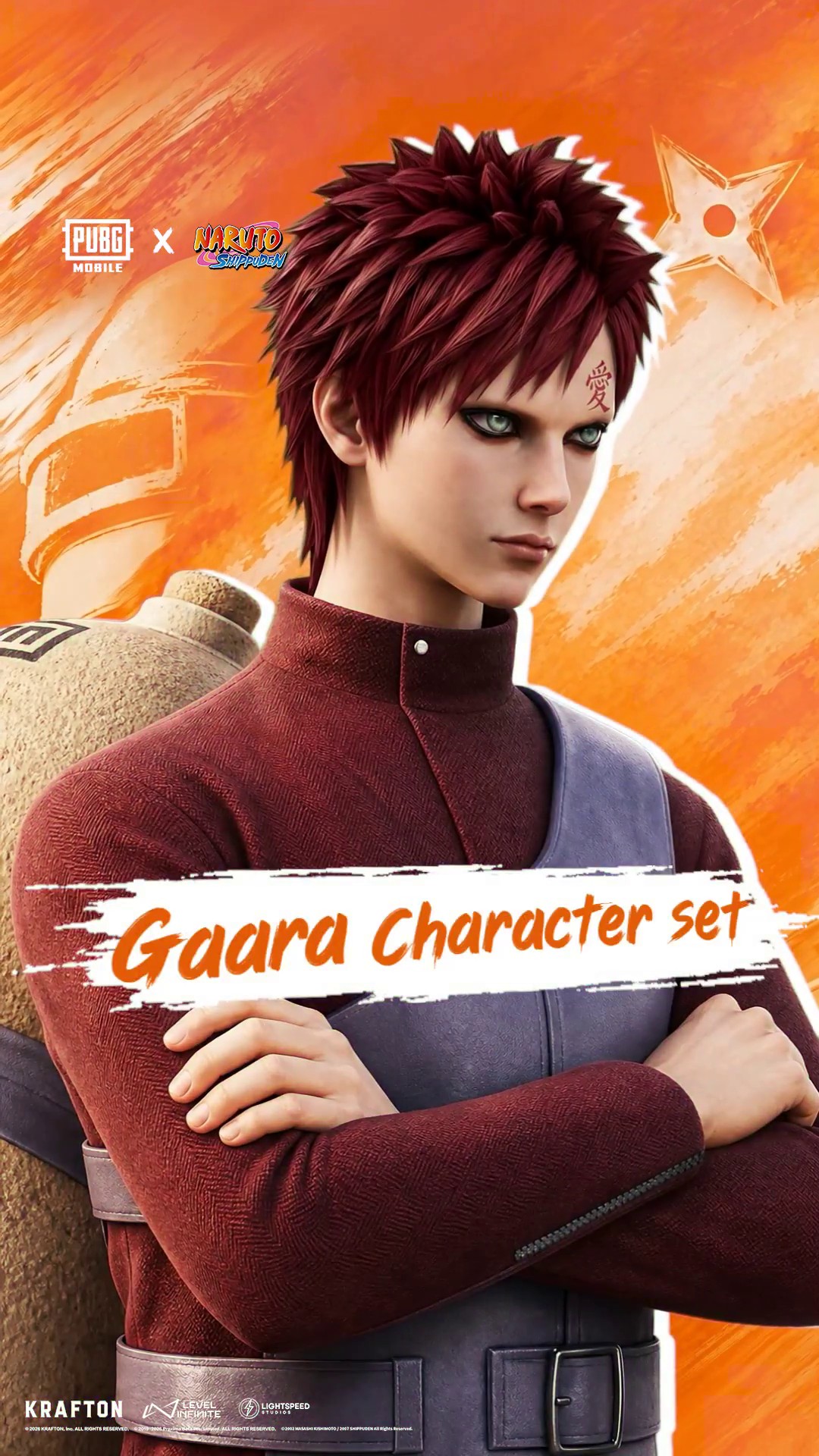 Gaara Character Set PUBG Mobile