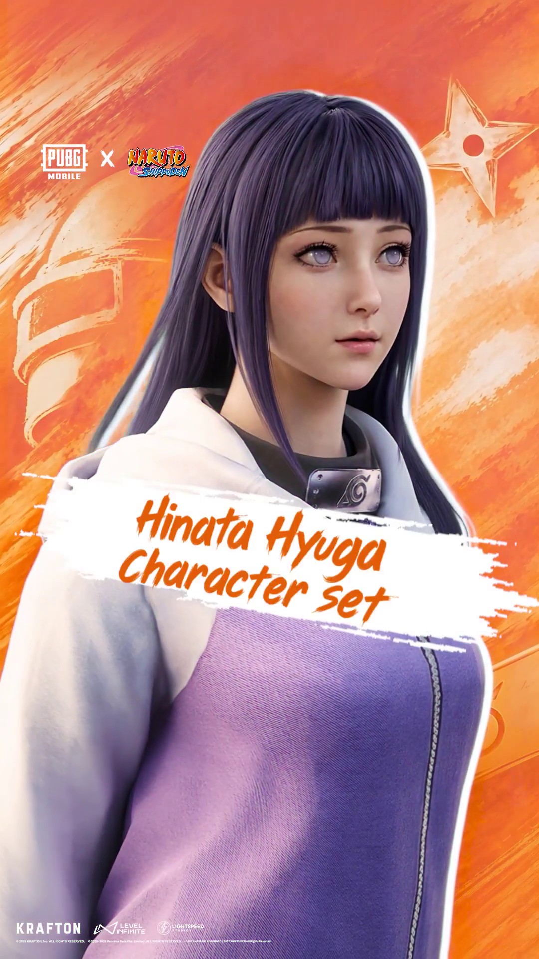 Hinata Hyuga Character Set PUBG Mobile