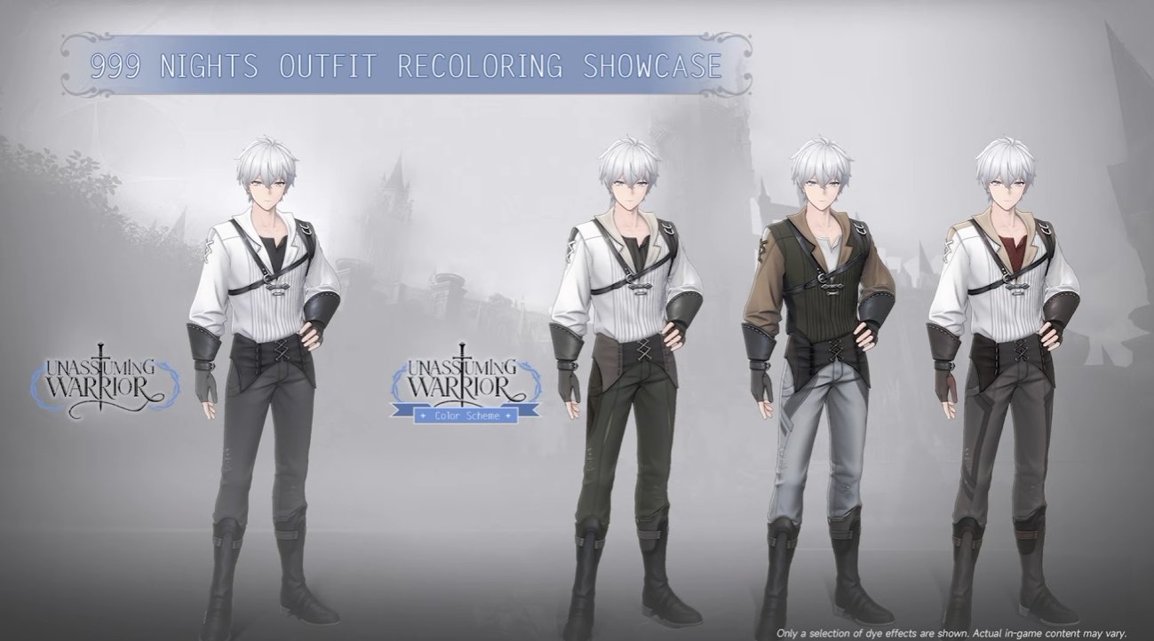 999 Nights Outfits and Recolor System
