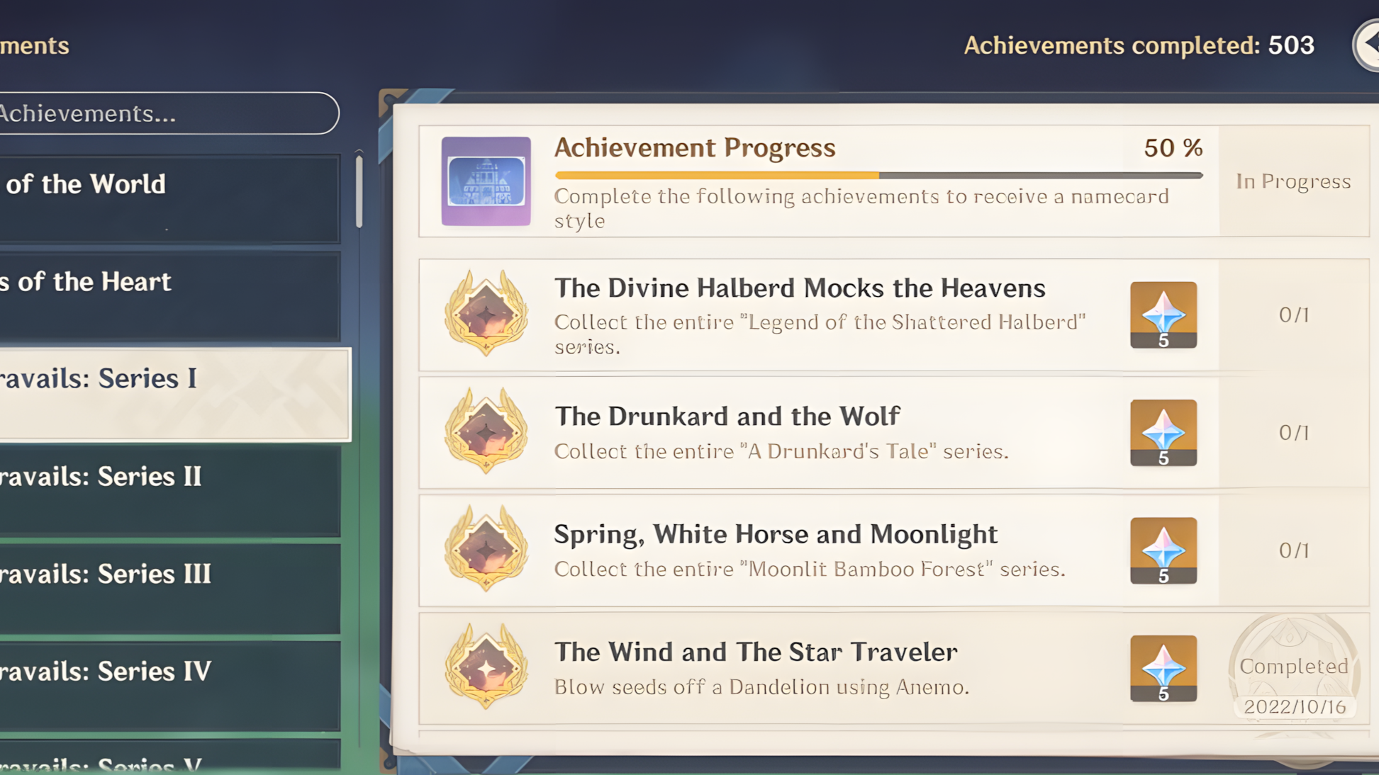 Achievements