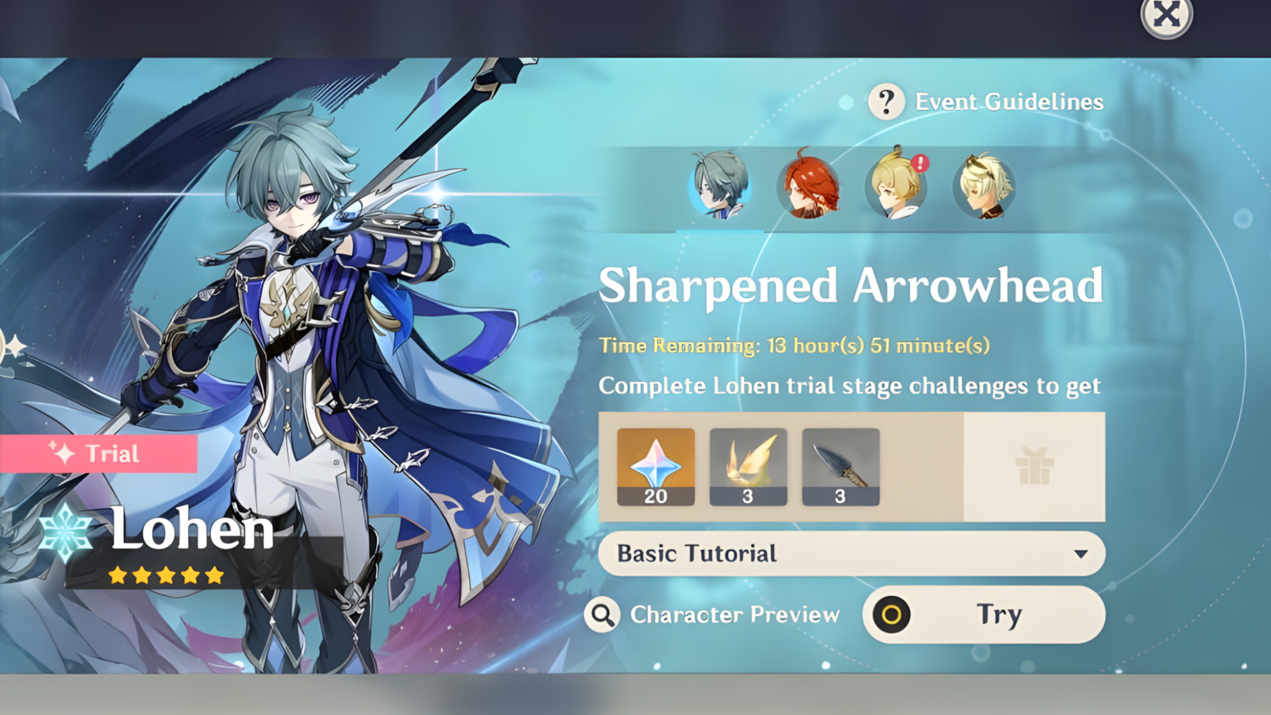 Character Trials