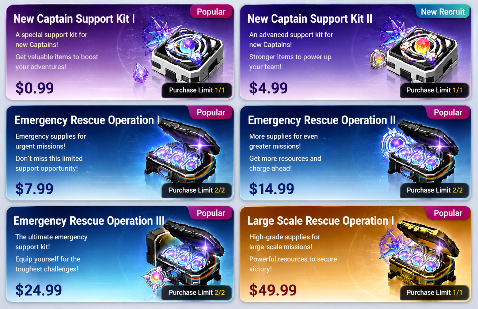 CZN New Captain Support Kits
