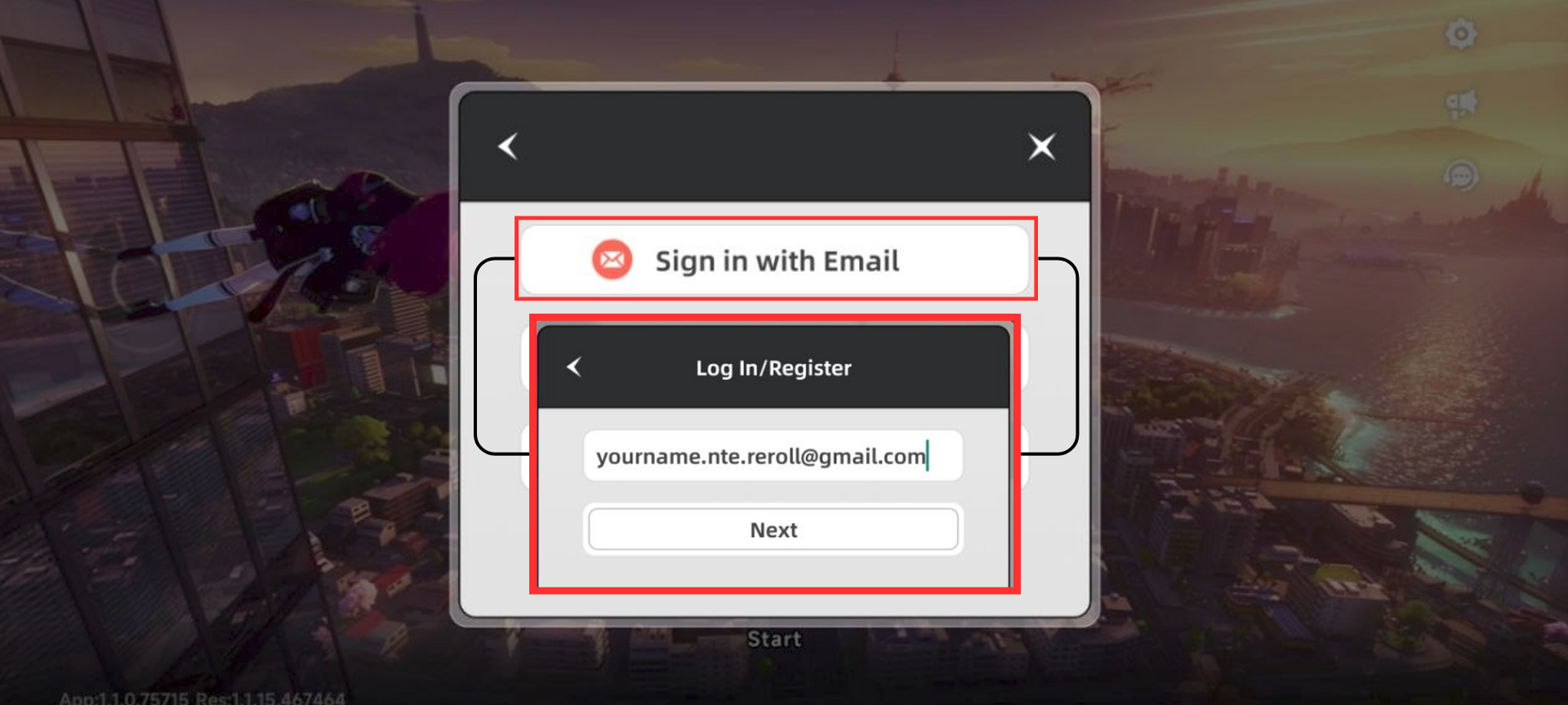 Create a new Gmail account for each reroll