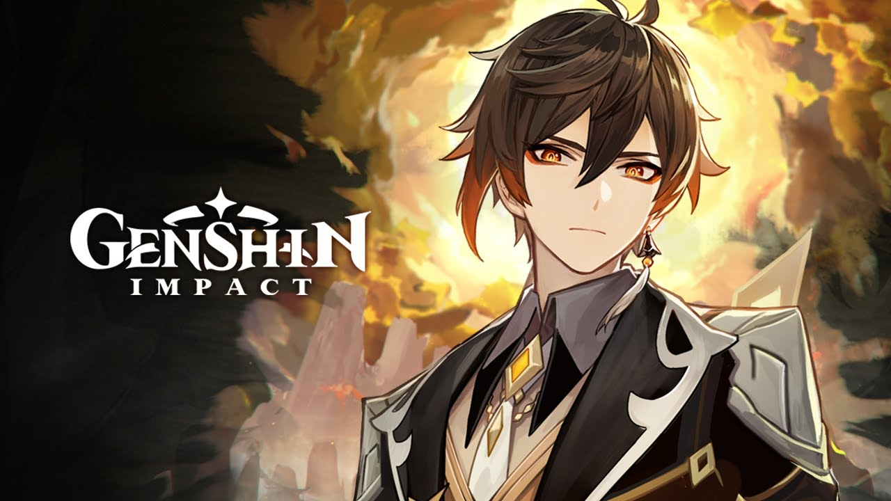 Genshin Impact Character Zhongli Illustration Banner