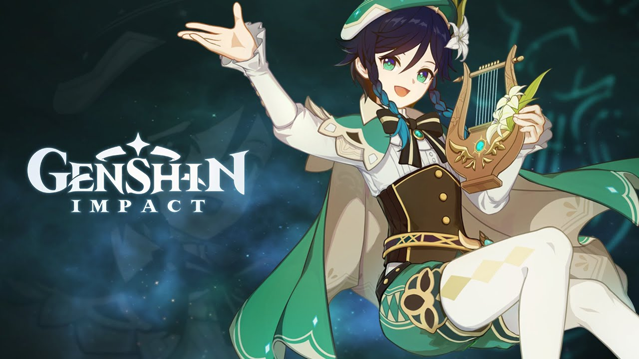 Genshin Impact Character Venti  Illustration