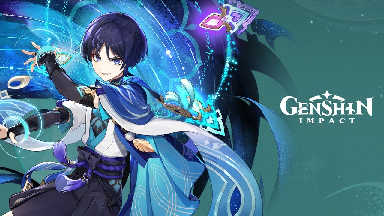 Genshin Impact Character Wanderer Illustration