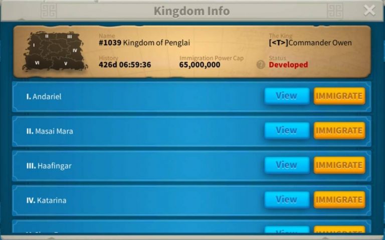 migration kingdom