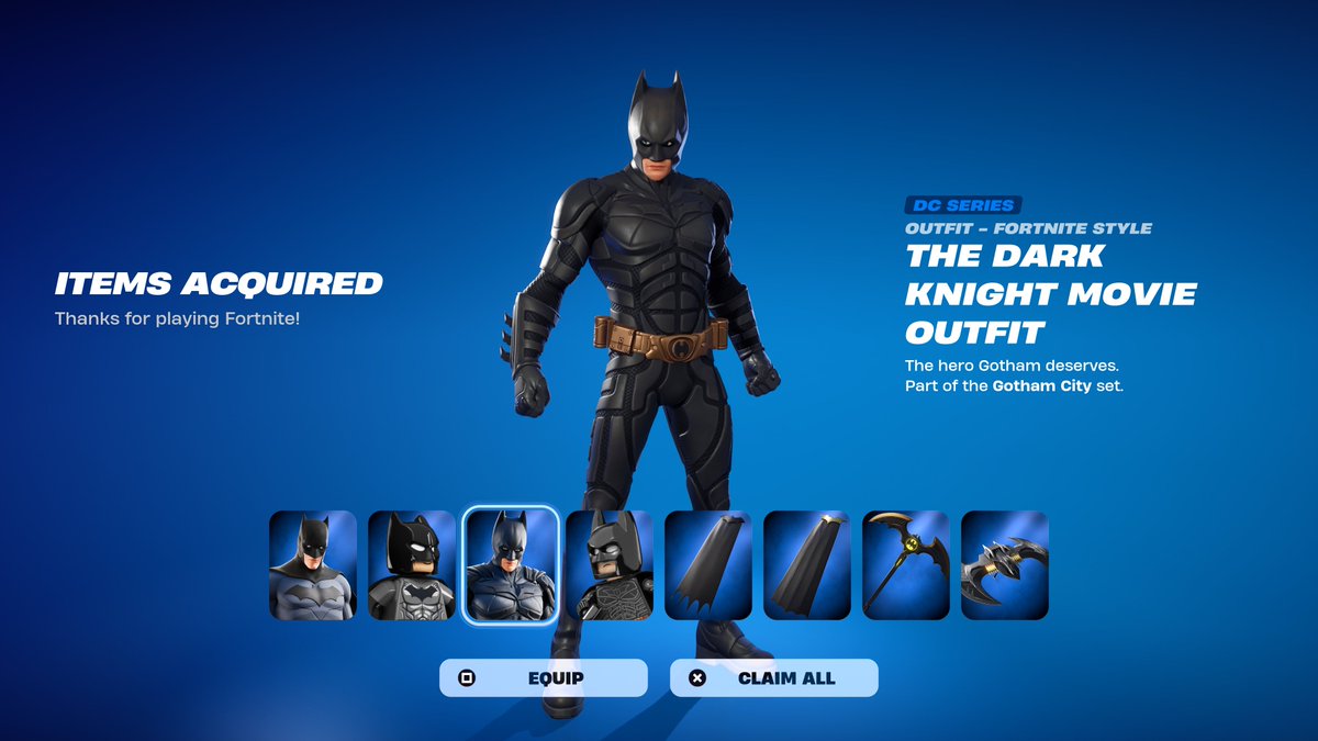 Fortnite x DC Batman Skin