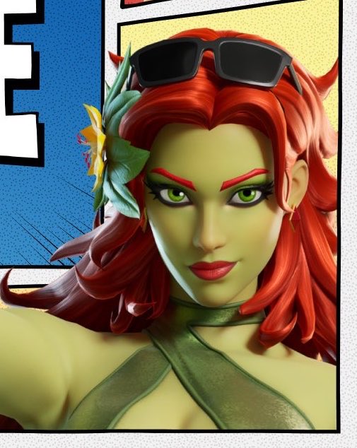 Poison Ivy Look Fortnite x DC Leak