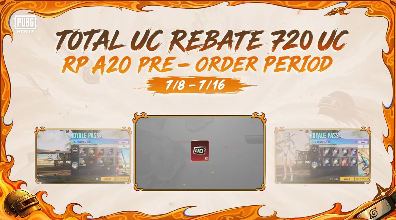 PUBG Mobile Royale Pass A20 Pre-order