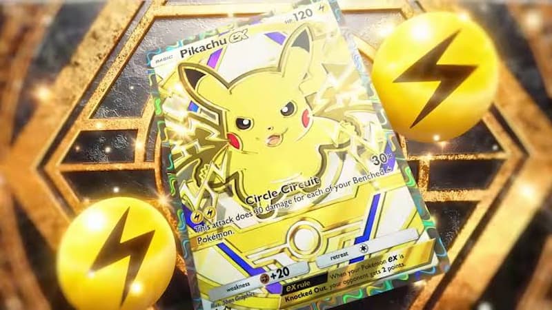 Pikachu special art in Pokemon TCG Pocket