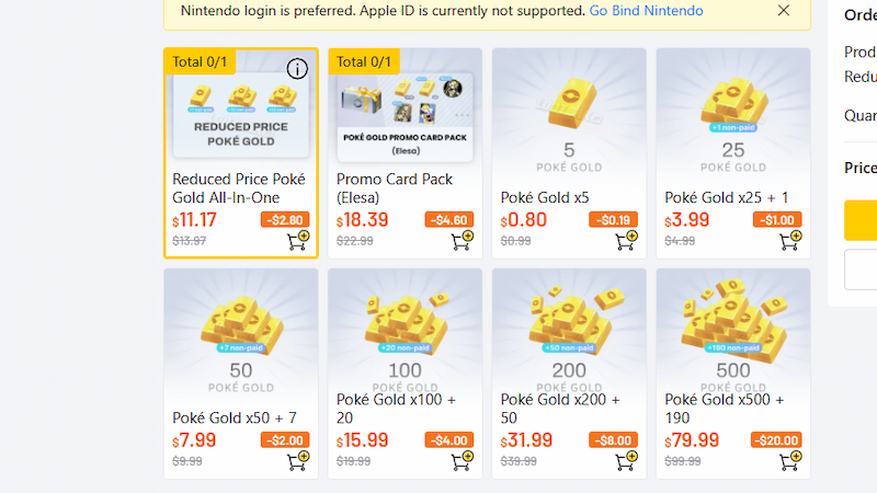 Buying Pok&eacute; Gold in Pok&eacute;mon TCG Pocket
