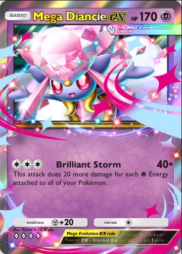 mega diancie ex card