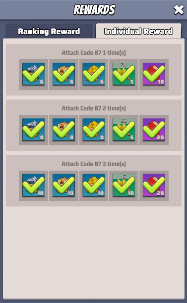 Last War Survival Wanted Boss Individual Reward