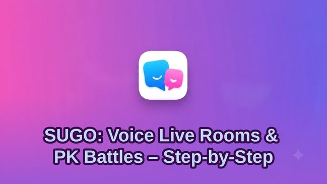 How to Start Voice Live Rooms & PK Battles on SUGO