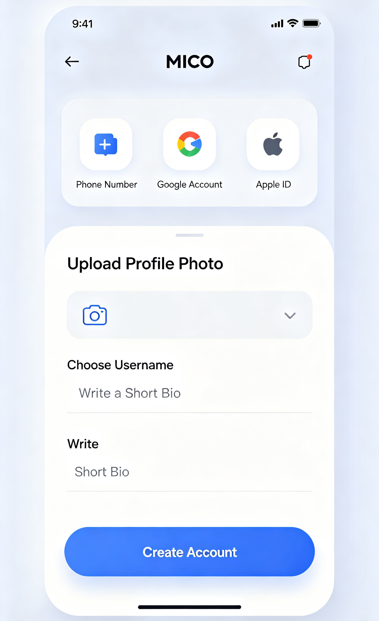 How to Create Your MICO Account