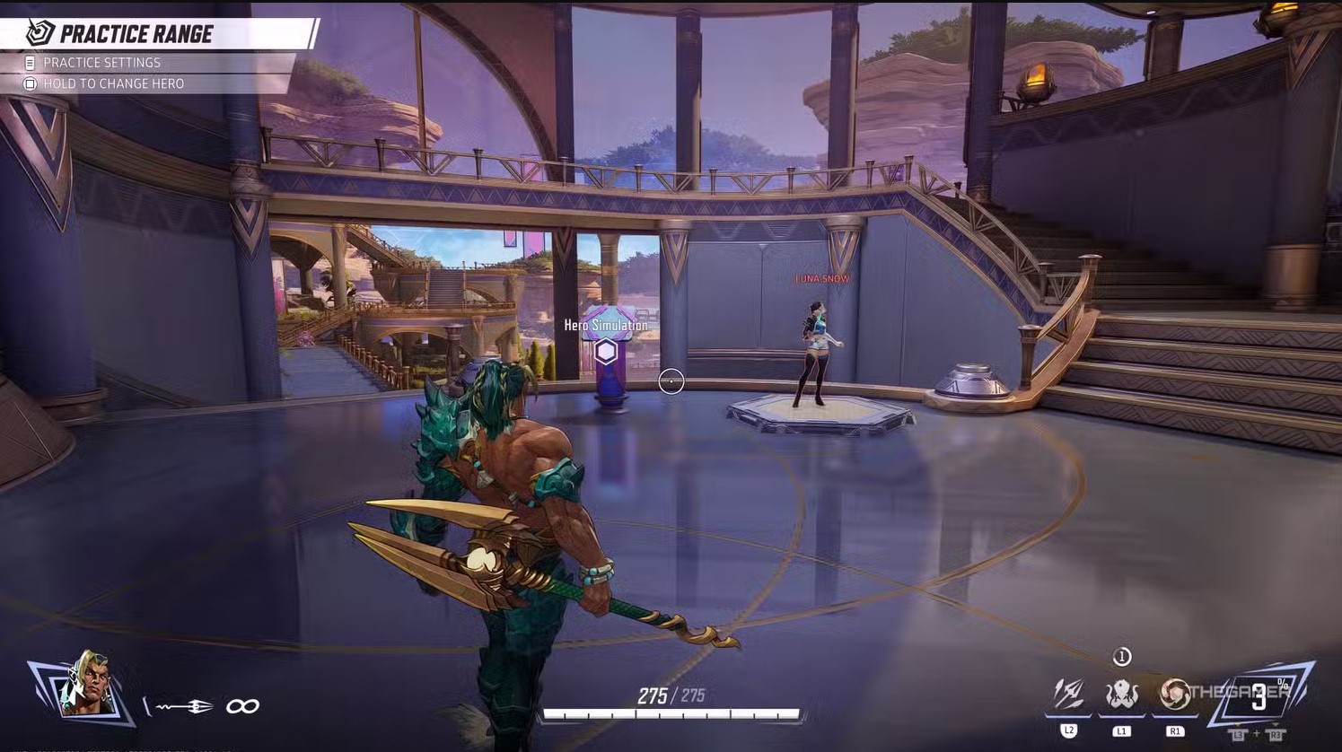 console aim in marvel rivals practice range