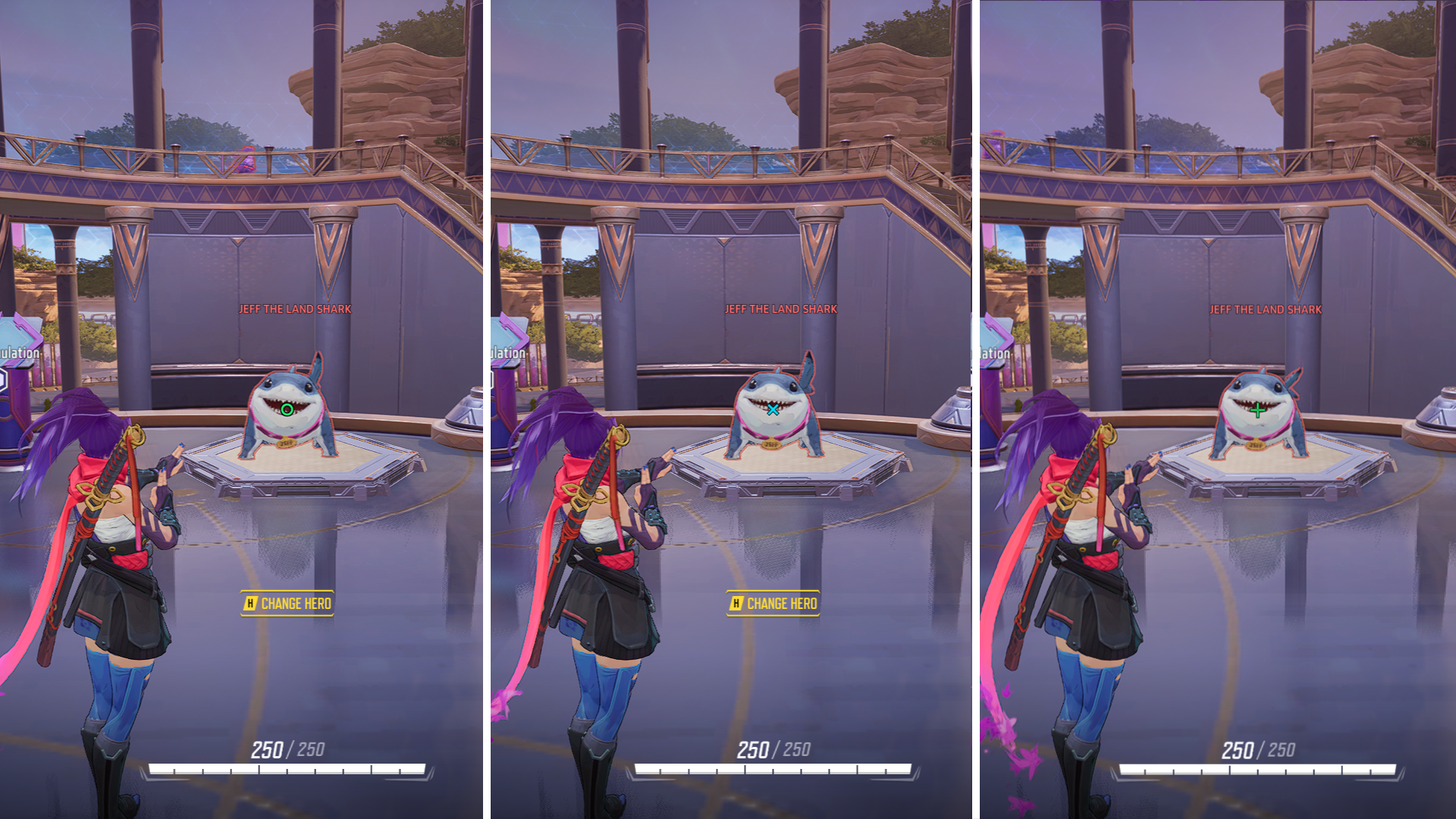 console aim in marvel rivals custom reticles