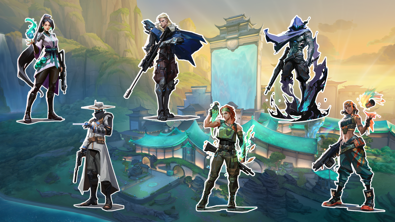 Valorant Agents Comps Illustration for Summit map