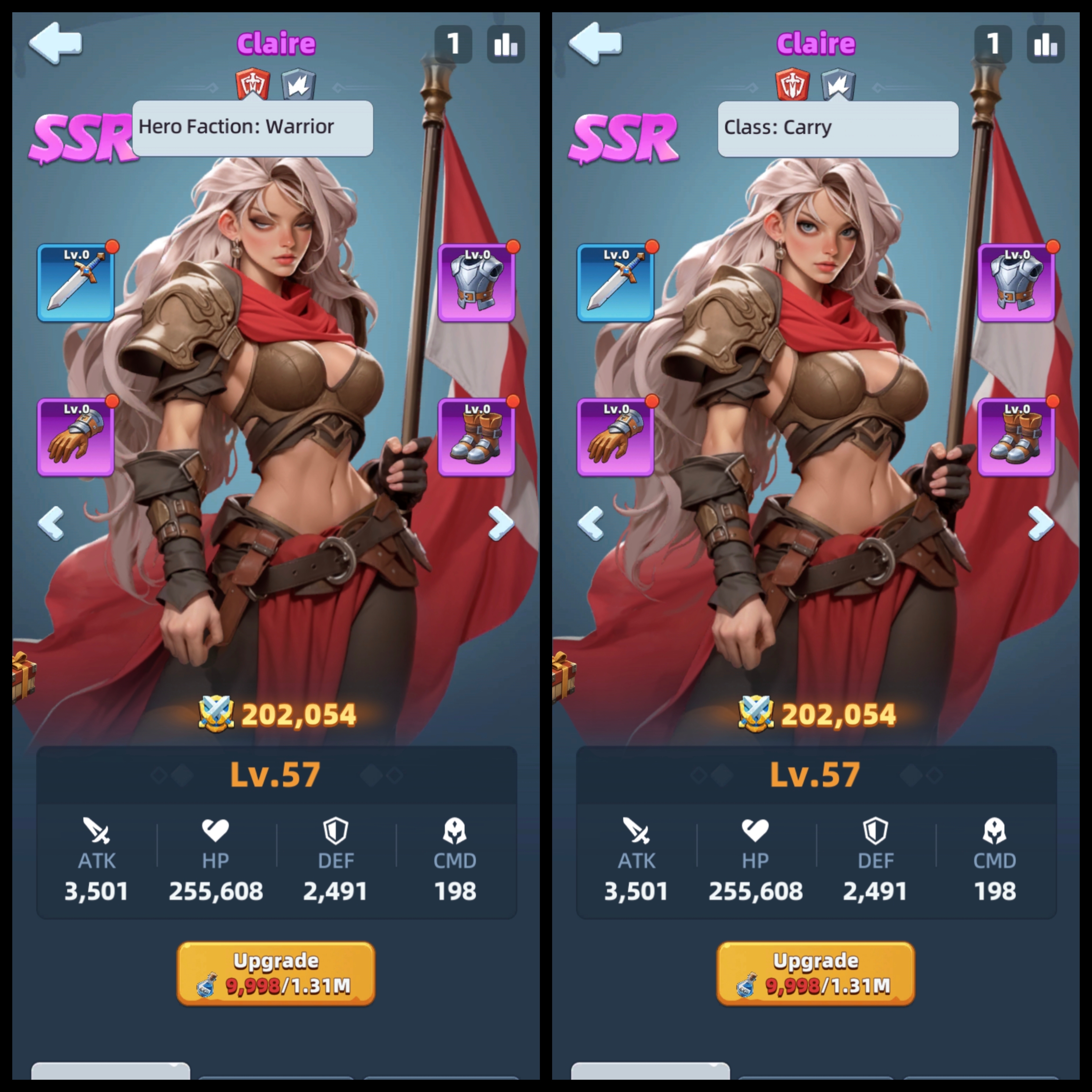 Claire's Role Before UR Conversion