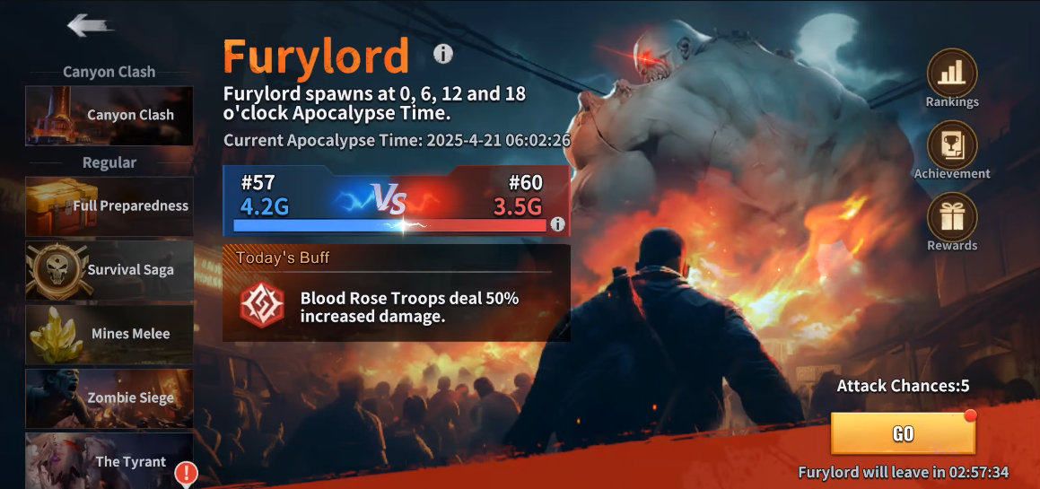 Furylord Event in Last Z Survival Shooter