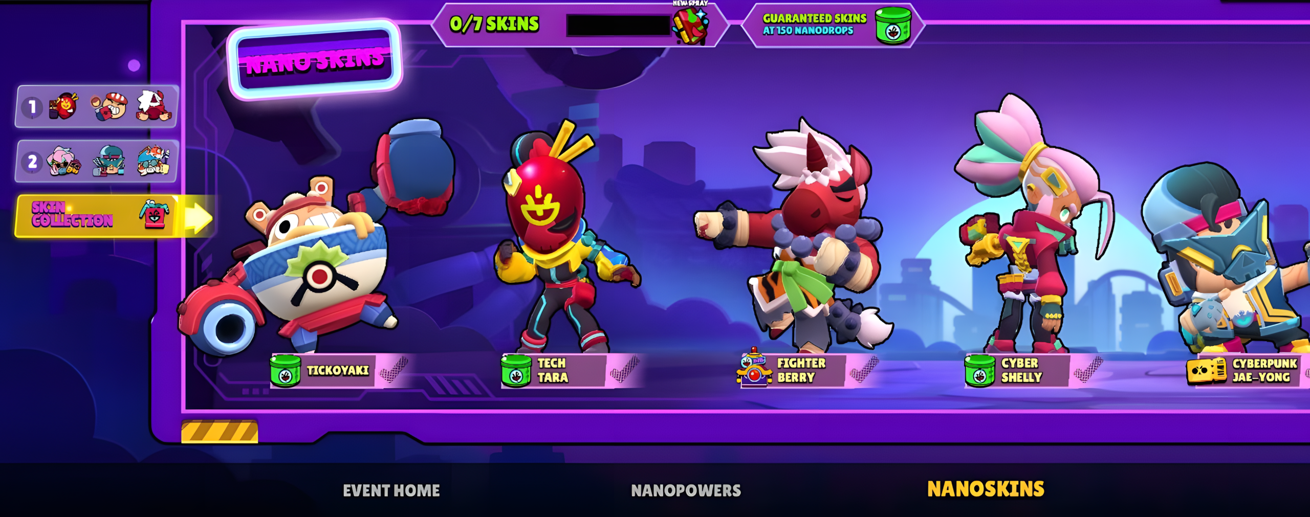 All Skins in NanoDrop