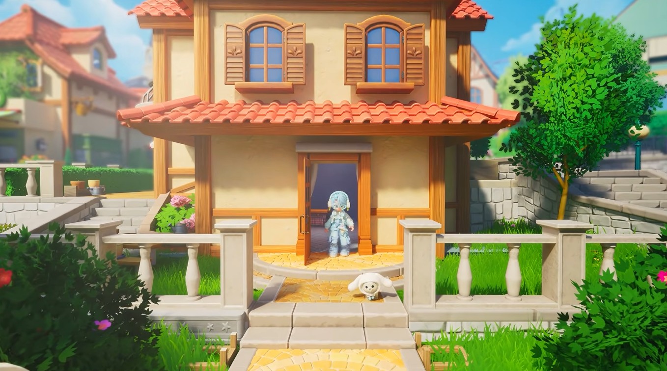 Heartopia Sanrio collab in game screenshot