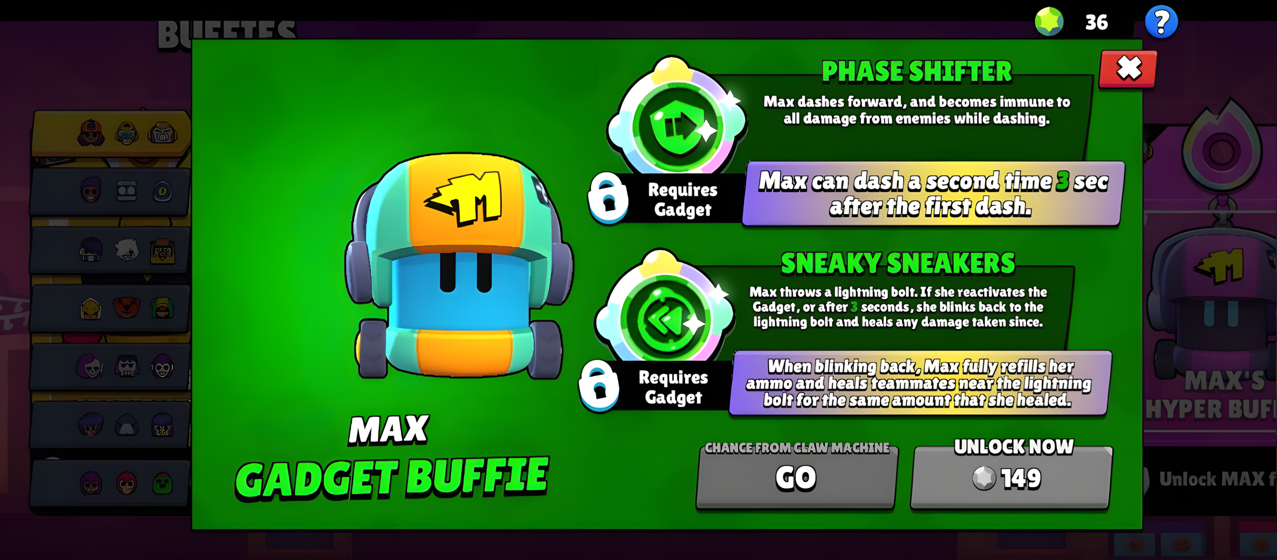 Max Gadget Buffie