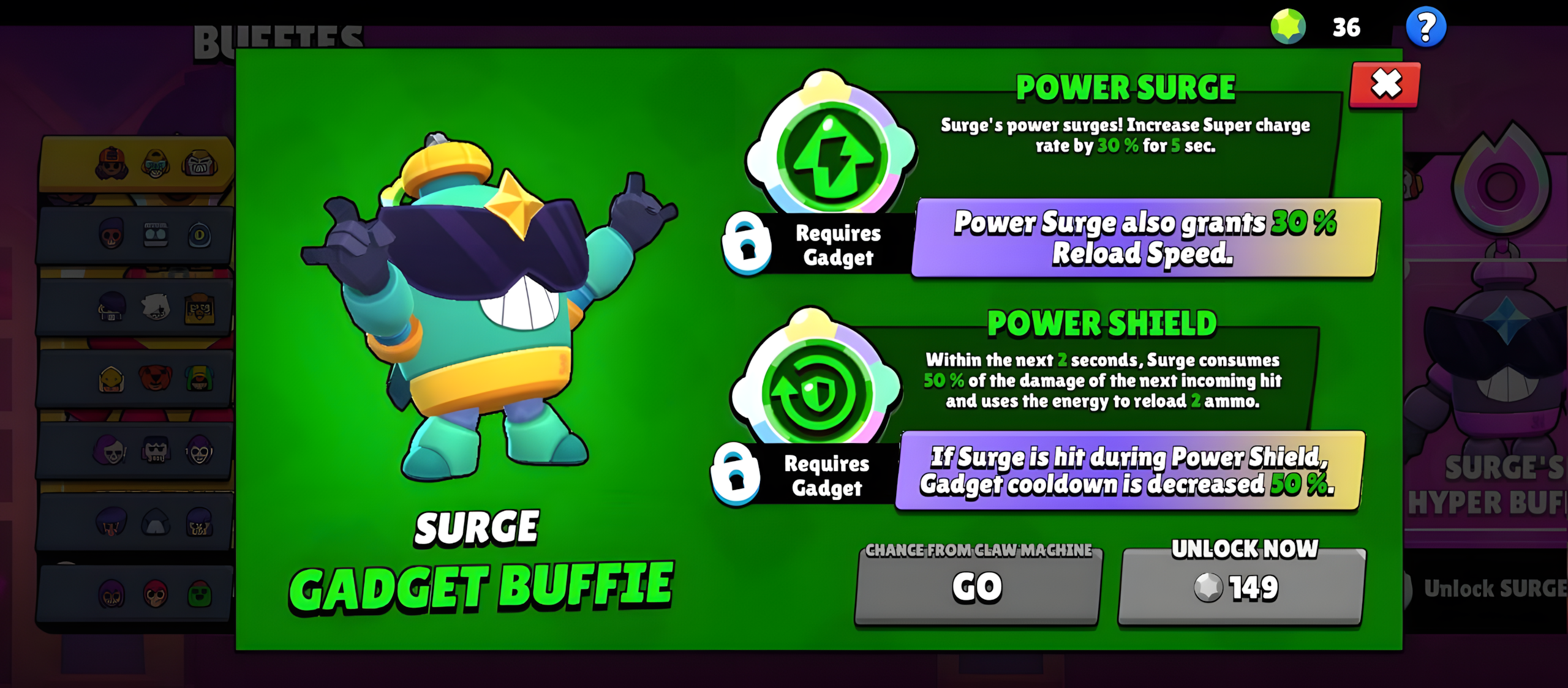 Surge Gadget Buffie