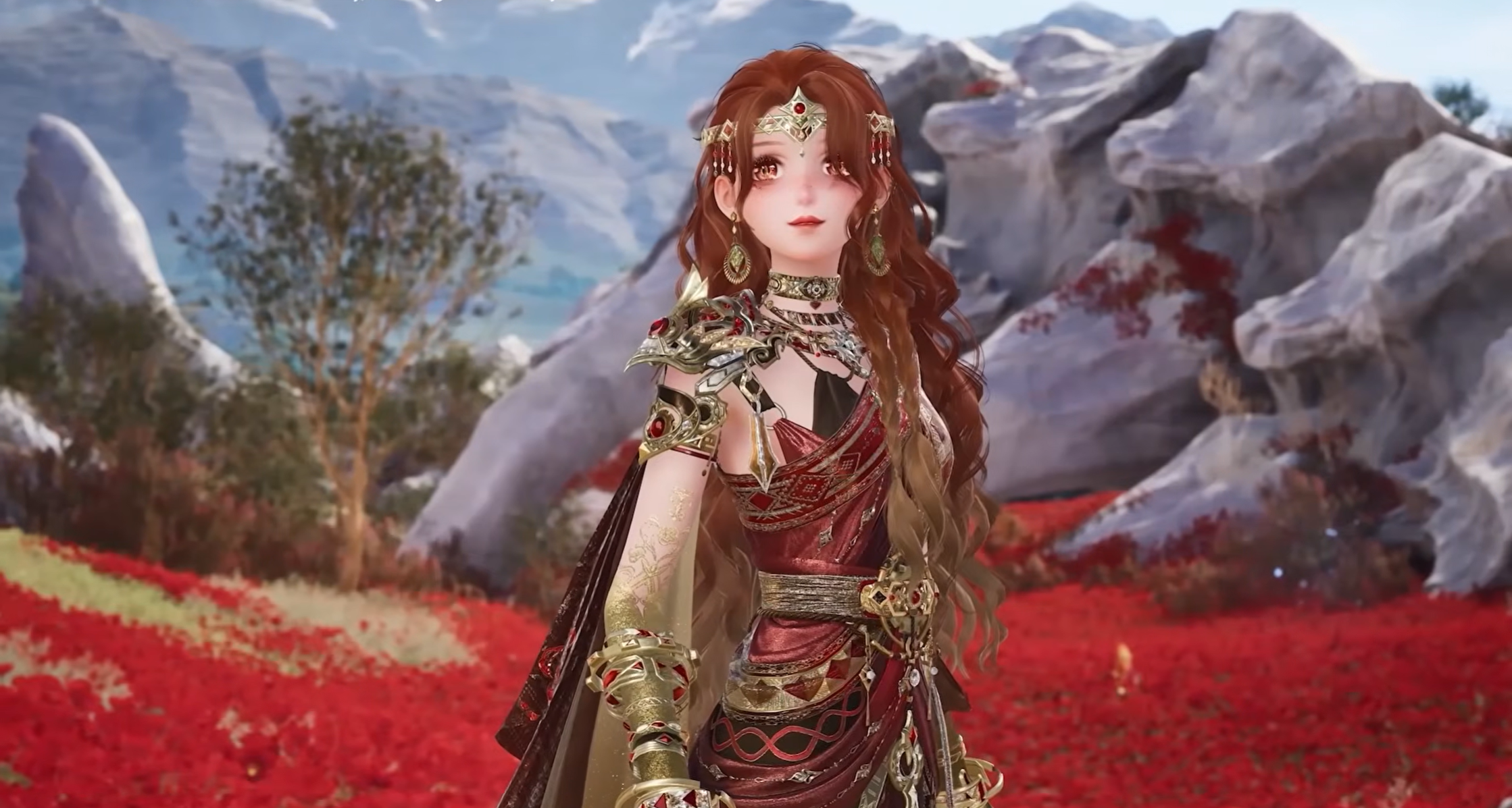 Hymn to Dusk Outfit First Evolution - Twilight Red