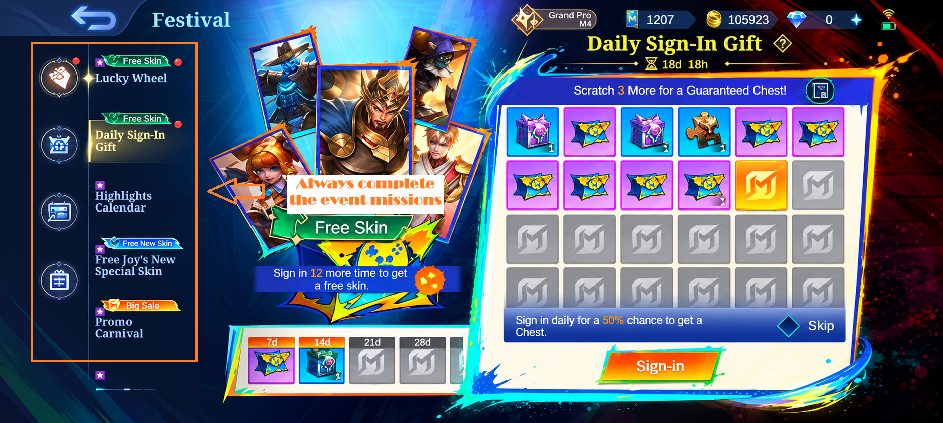 Complete Mission Event