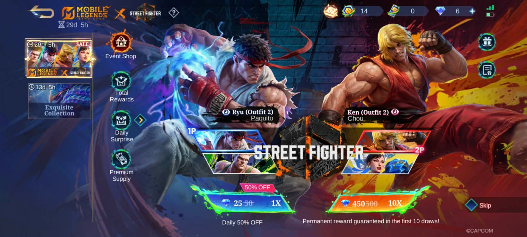 MLBB x Street Fighter