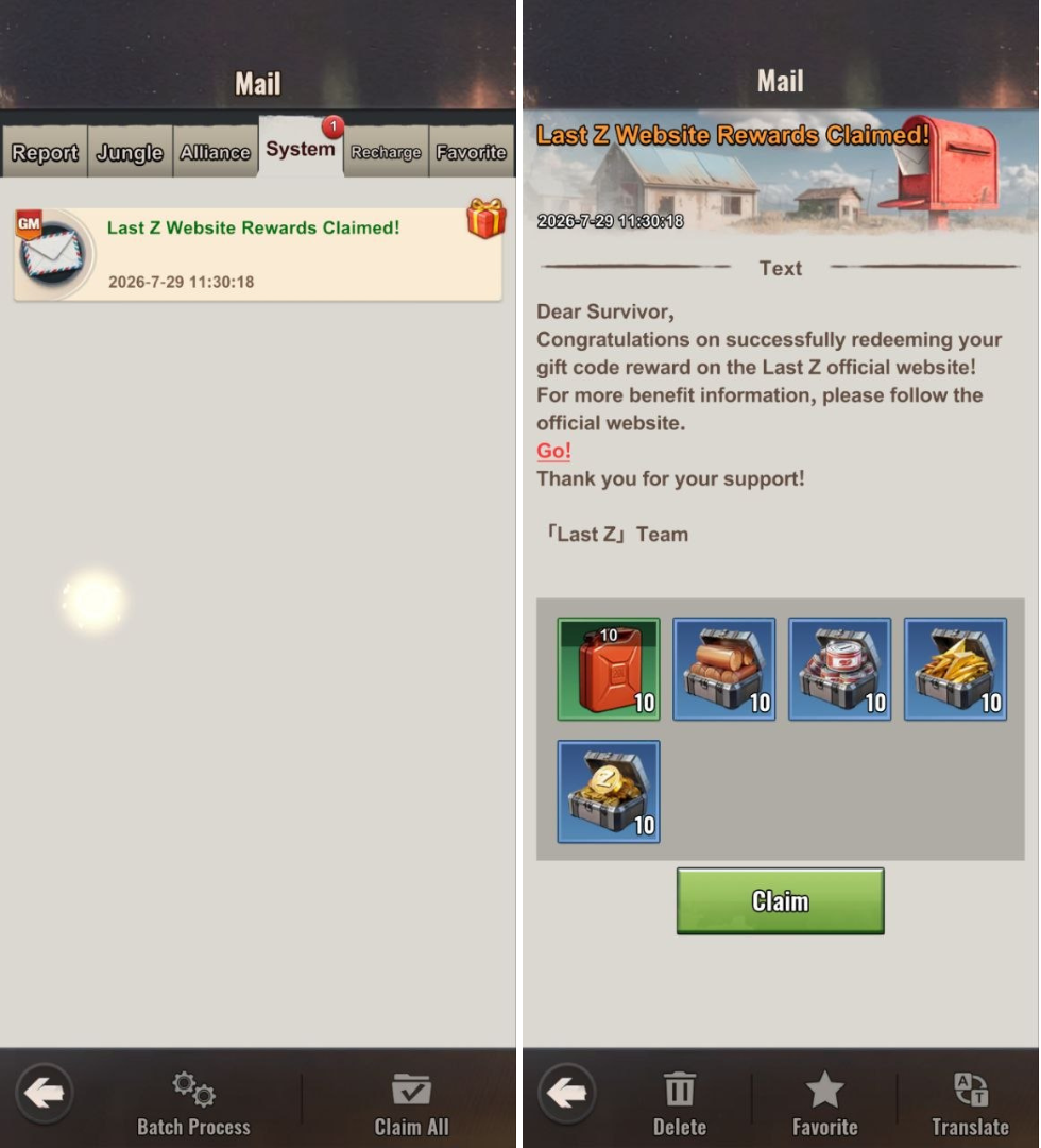 Claiming The Redemption Rewards