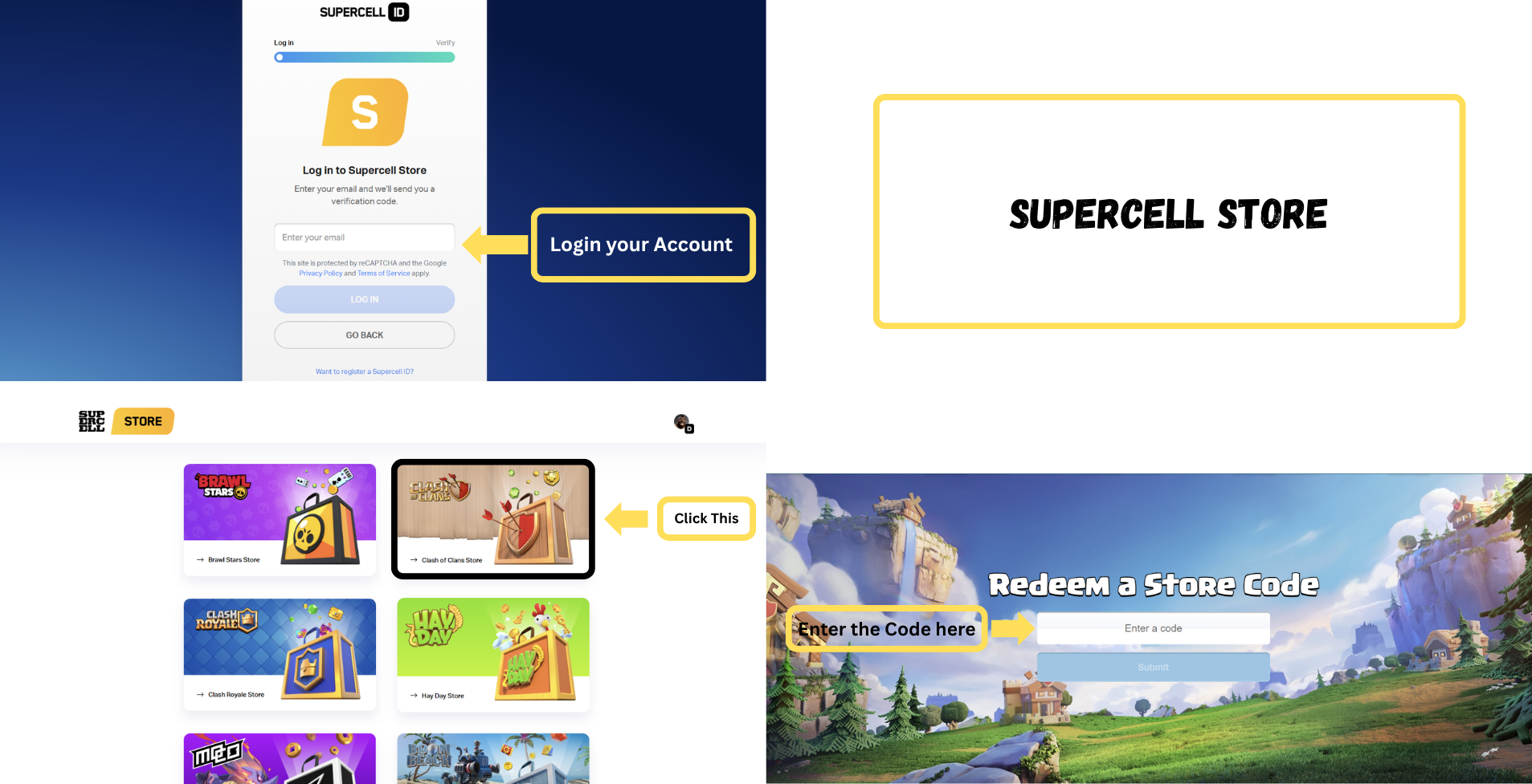 Step for Supercell Store