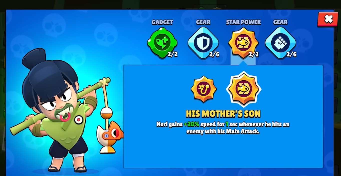nori build brawl stars