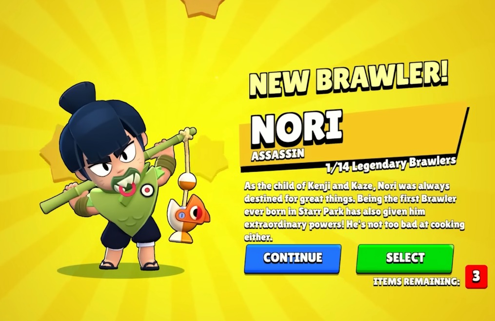 nori new brawler