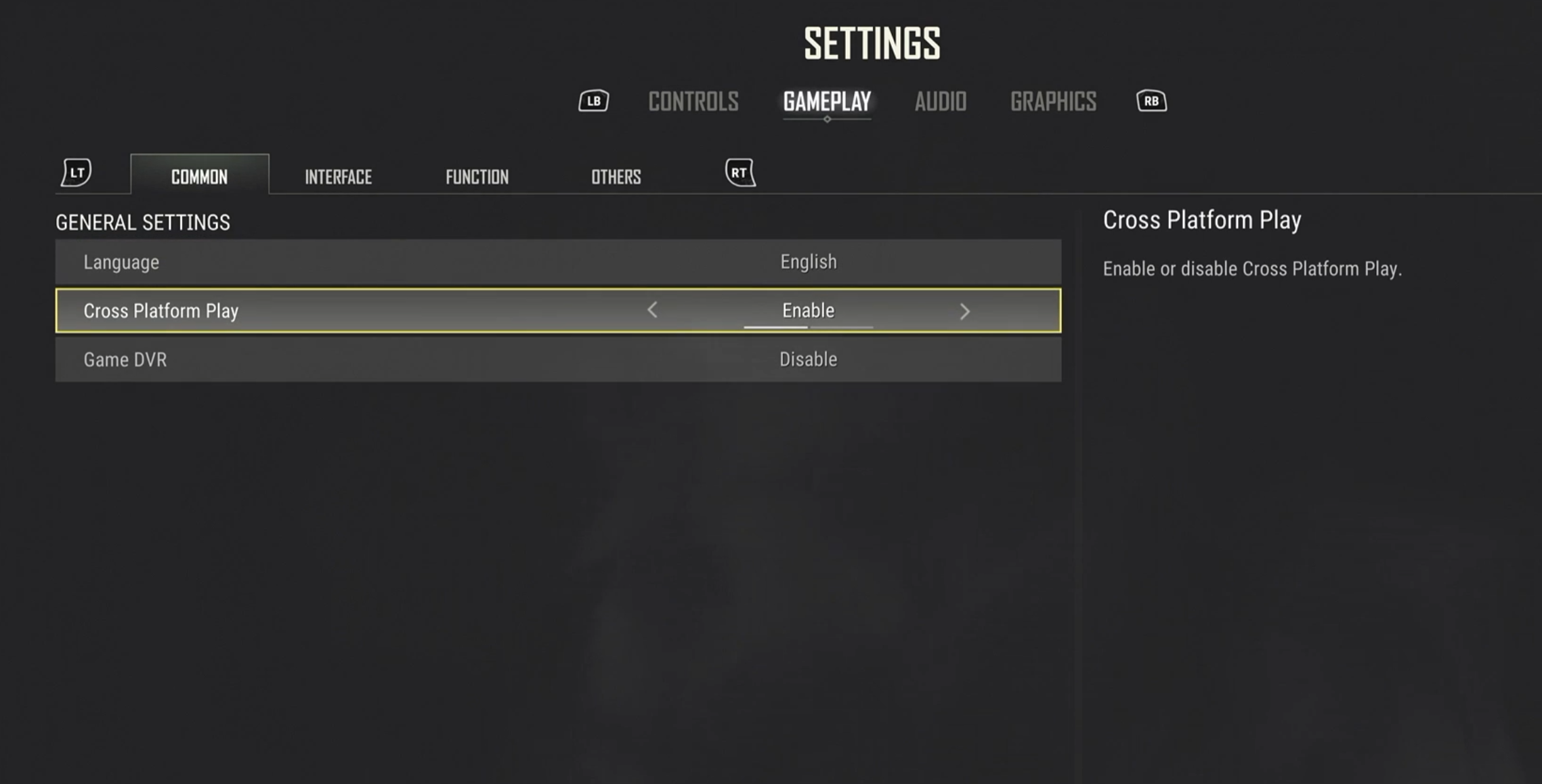 Crossplay on Console