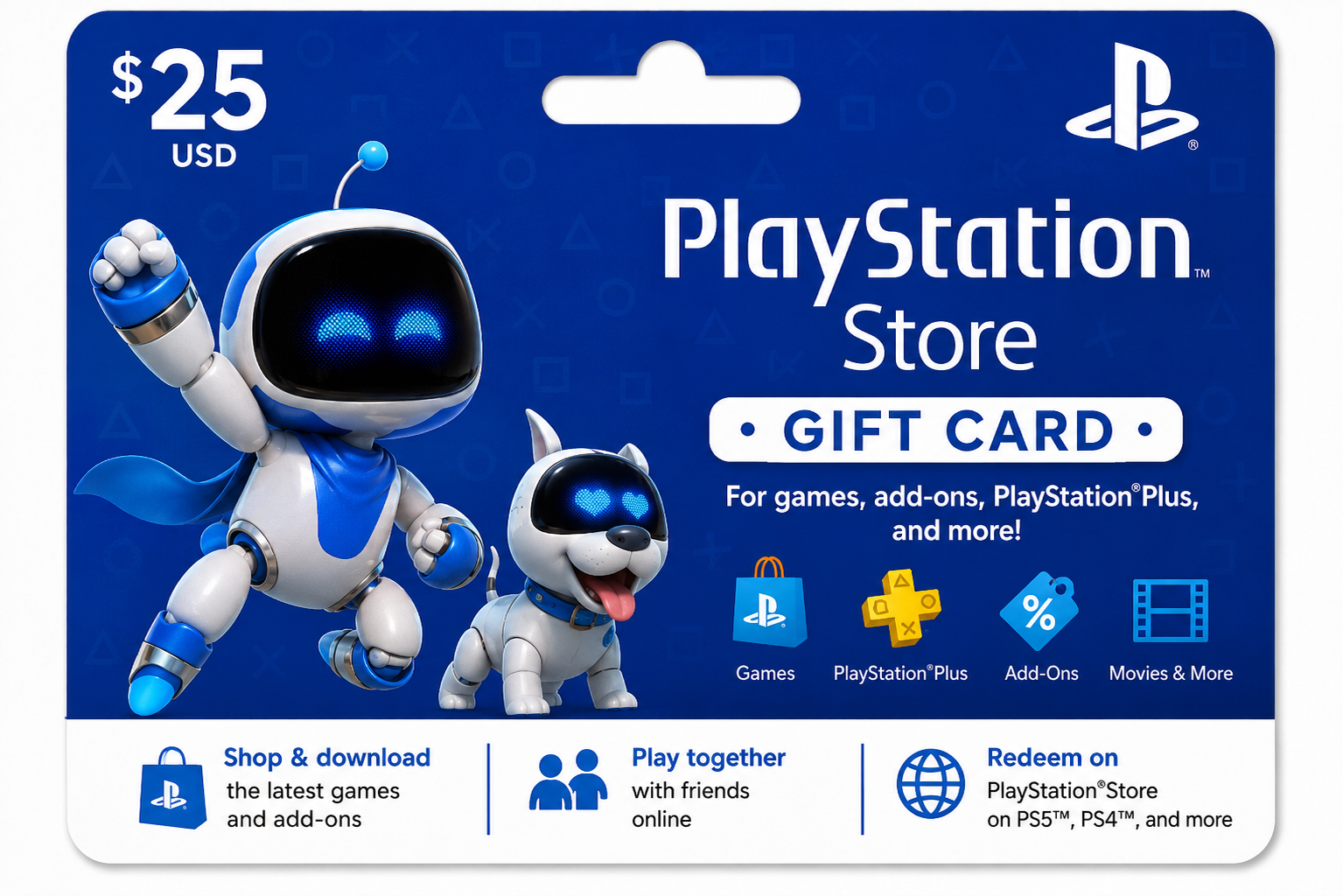 PlayStation Gift Card - Best for PlayStation Players