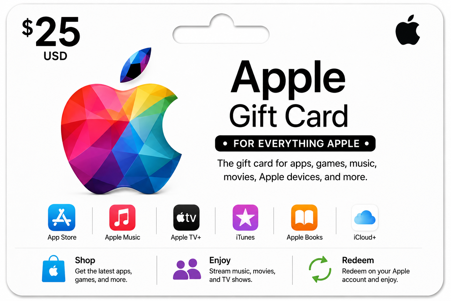 Apple Gift Card - Best for iPhone and iPad Users