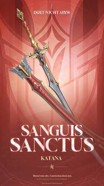 Duet Night Abyss: Sanguis Sanctus - Katana