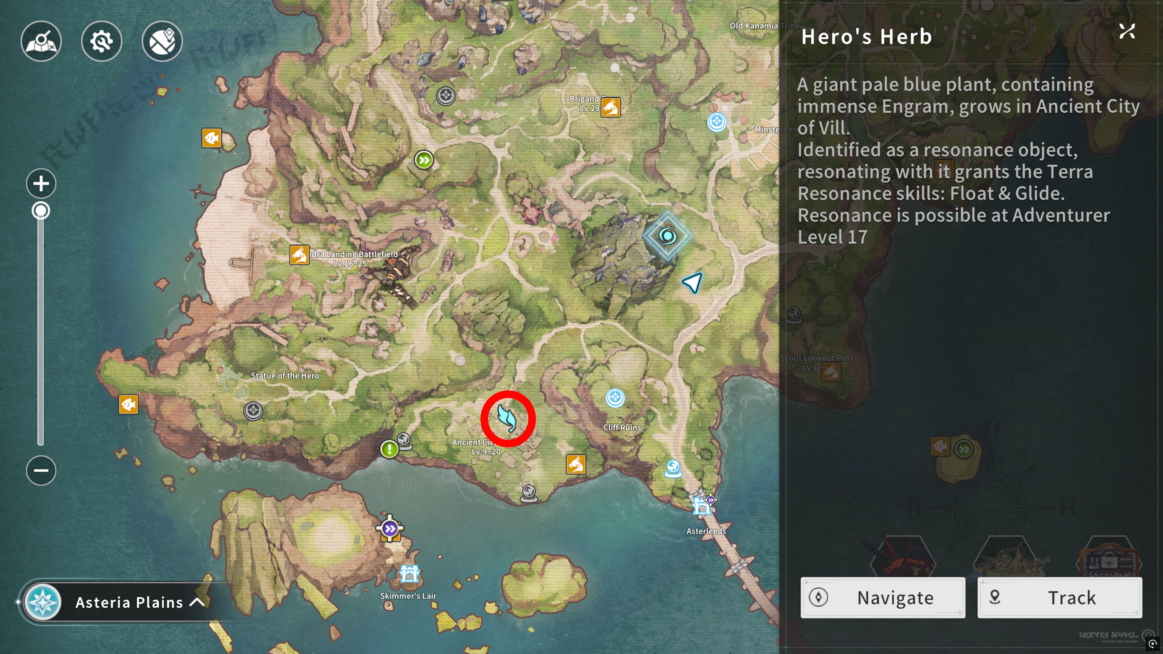 Hero's Herb Location