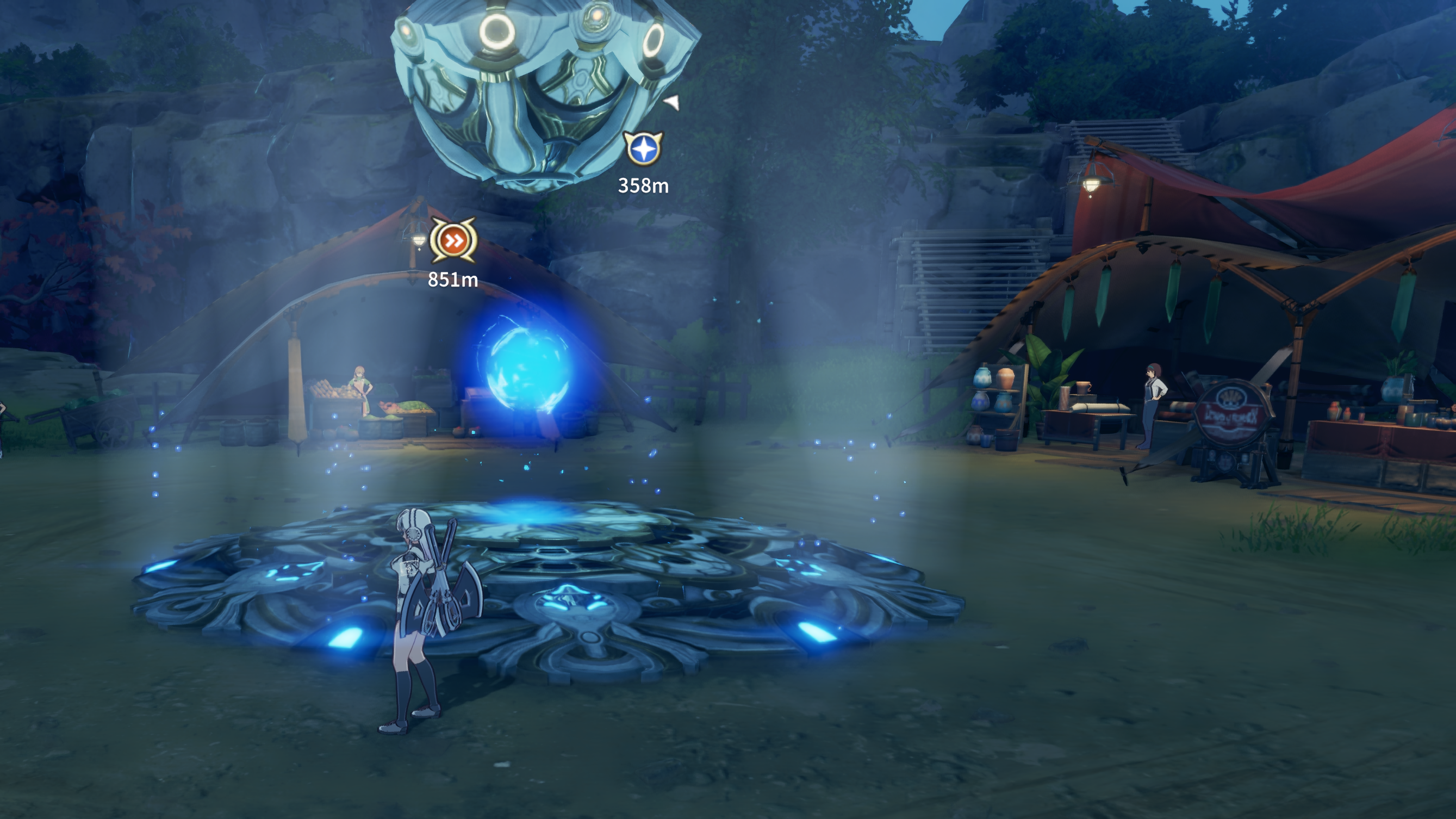 Andra Resting Post Near Teleport Device