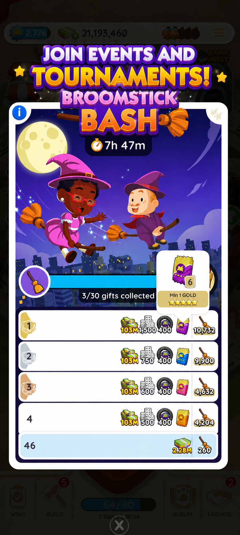 Tournaments and Events