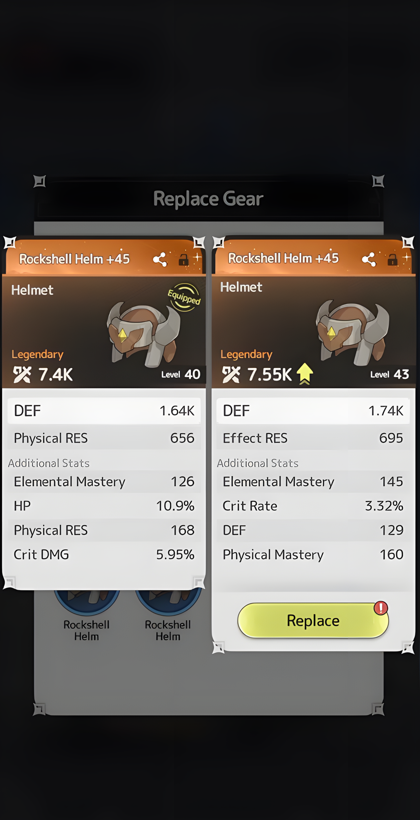 Gear Upgrades