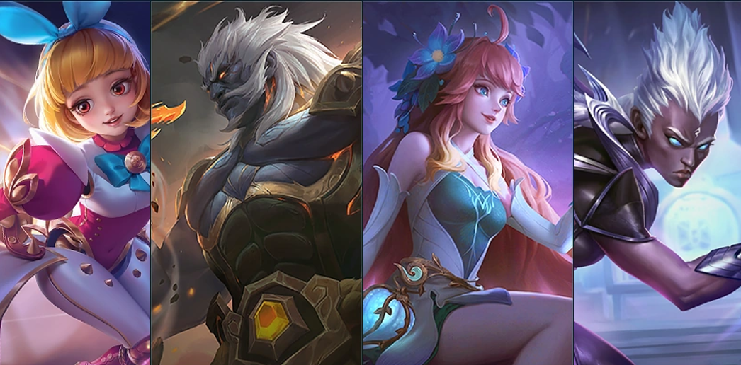 Porrtraits of Angela, Baxia, Floryn and Karrie